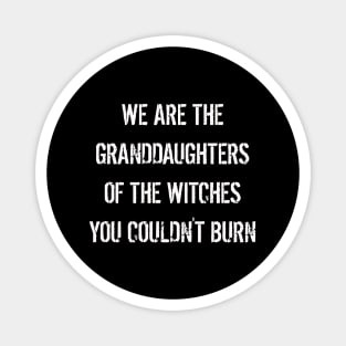 We are The Granddaughters of The Witches You Couldn't Burn Magnet